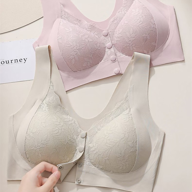 Full Coverage Bra - Vest-style Front-button Bra for Small Breasts,