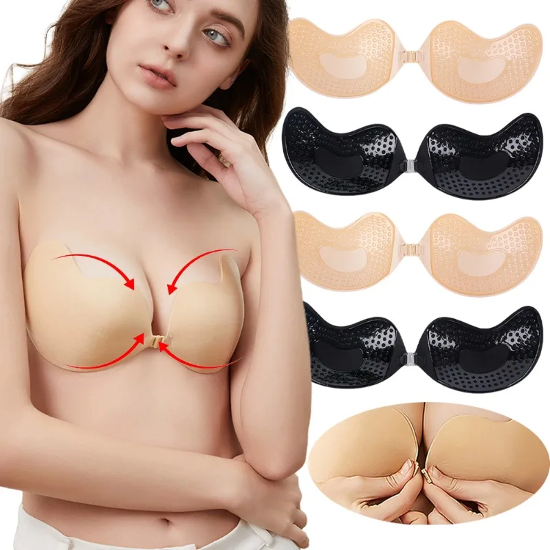 Push Up Bra Silicone - 1/2Pc Invisible Push Up Bra Summer