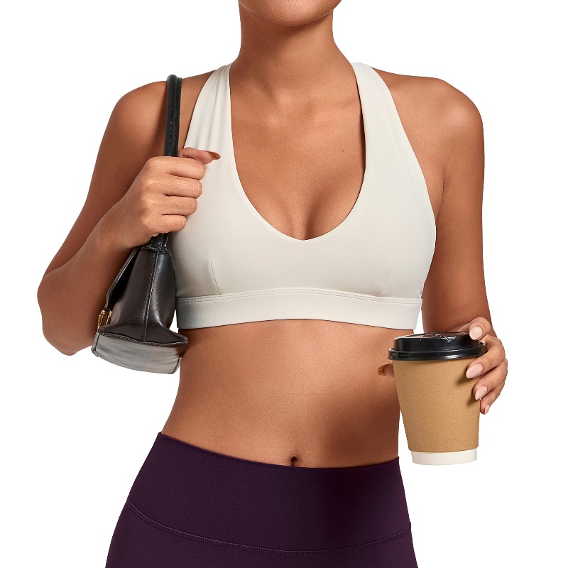 Sports Bra Racerback - samless women's gym workout sports bras