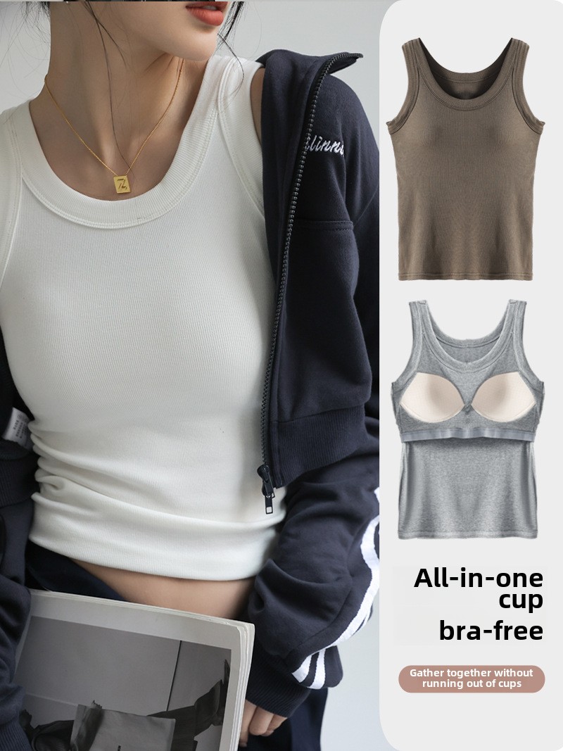 T Shirt Bra Seamless - Women's Seamless Modal Ribbed Tank Top