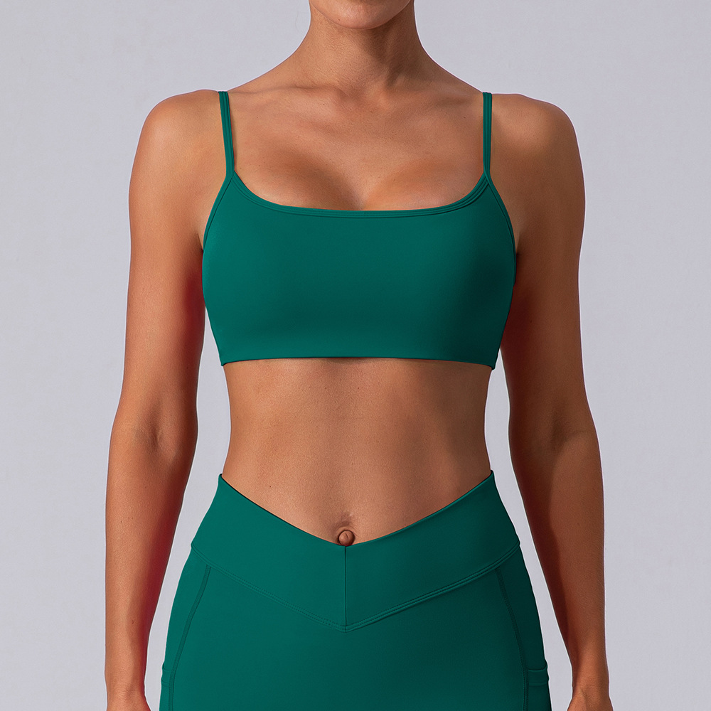 Sports Bra Racerback - Women Sports Bra Shockproof Fitness Tops
