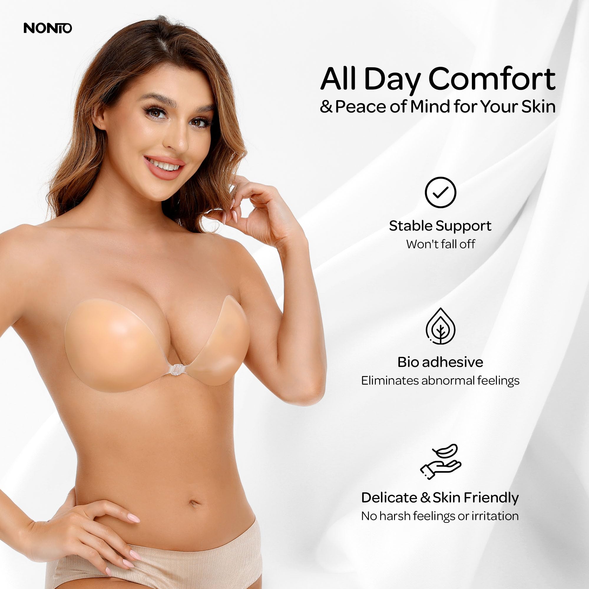 Adhesive Bra Strapless Sticky  - Push Up Bra Silicone recension och pris