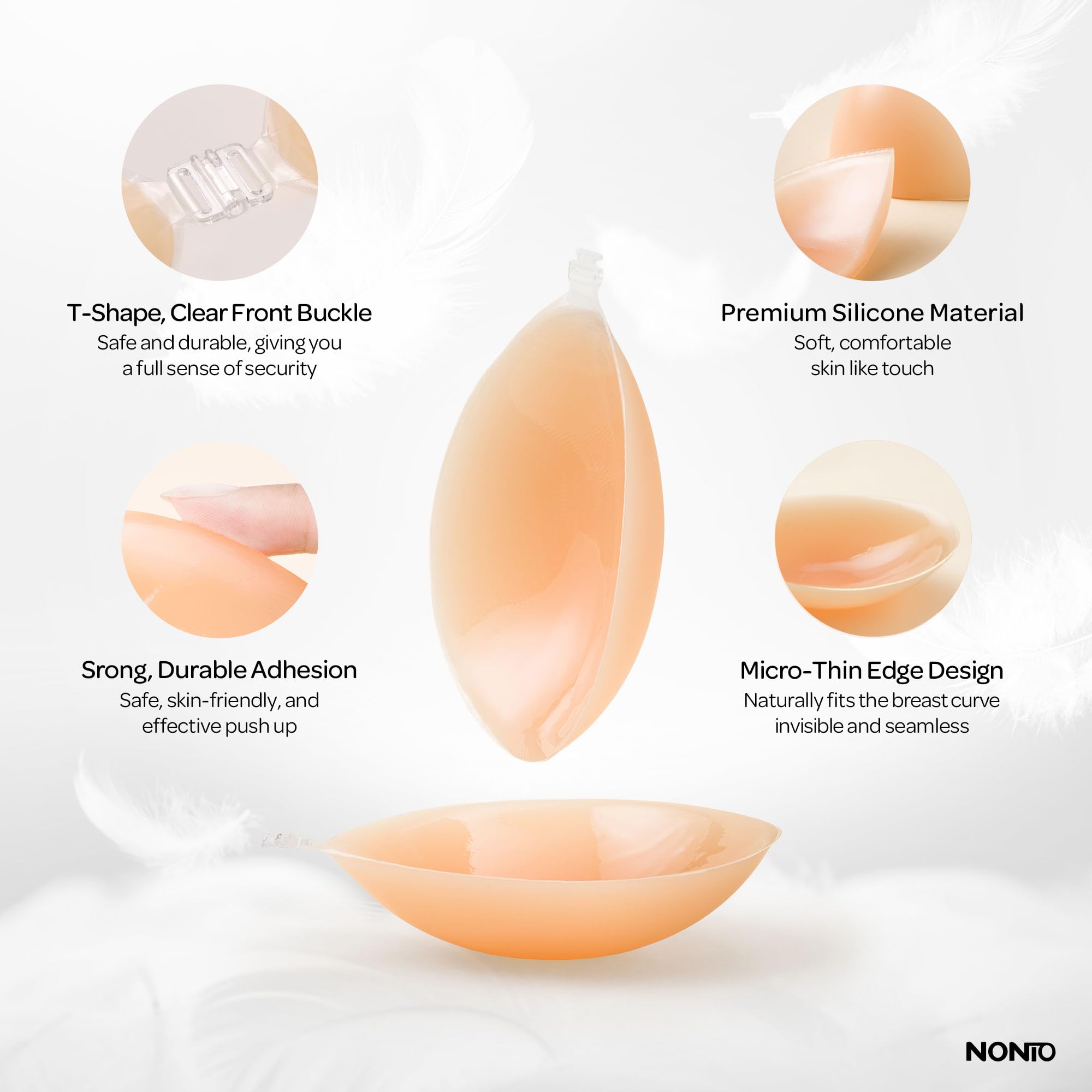 Adhesive Bra Strapless Sticky  - Push Up Bra Silicone recension och pris