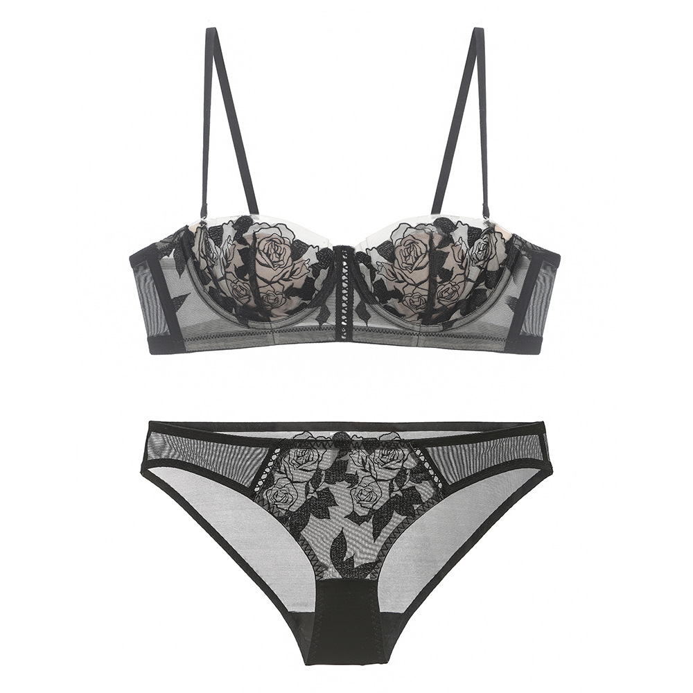 Purcoral Floral Rose Lace Balc - Demi Bra Balconette recension och pris