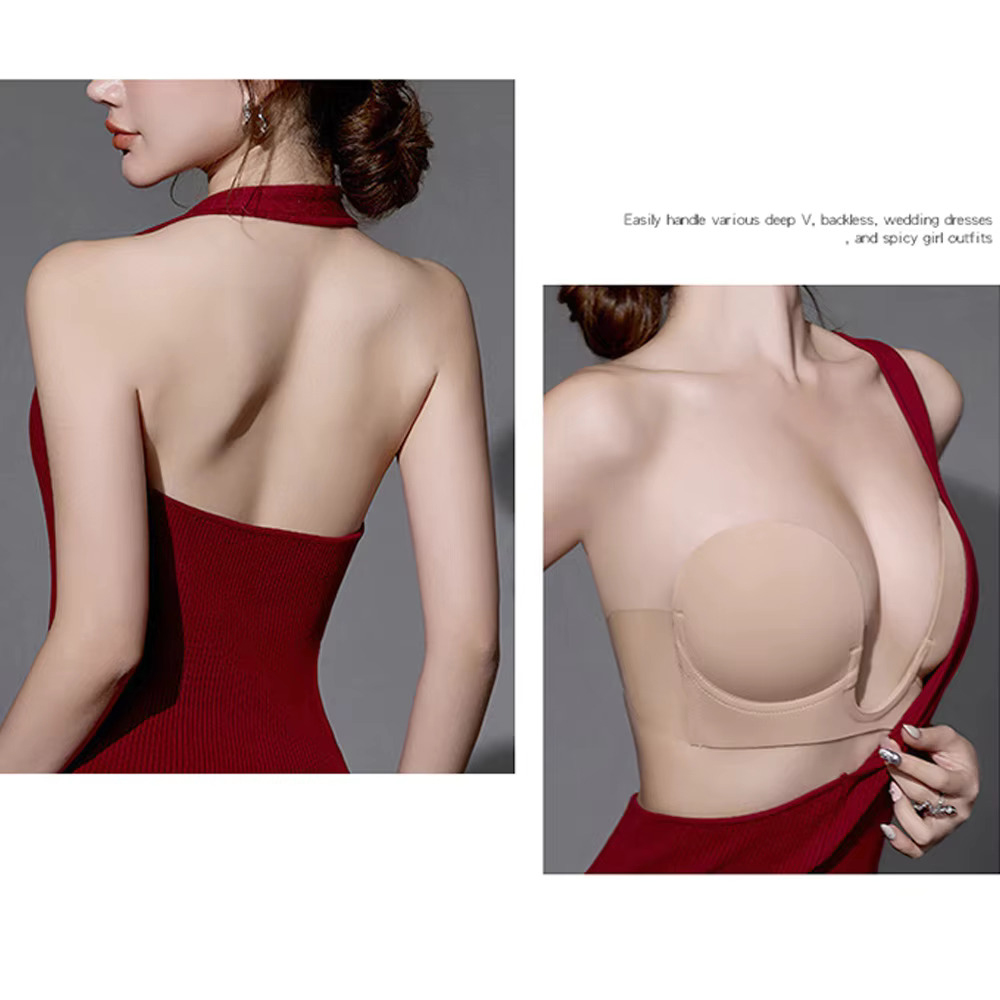 Invisible Push Up Bra Straples - Backless Bra Sticky recension och pris