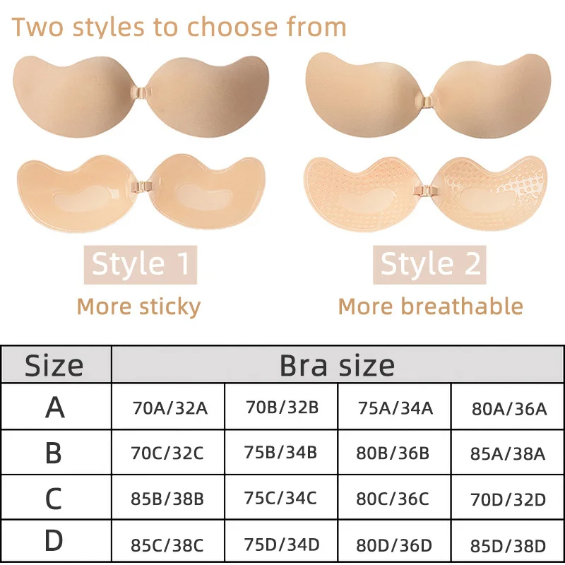 Sexy Women's Bra Invisible Pus - Push Up Bra Silicone recension och pris