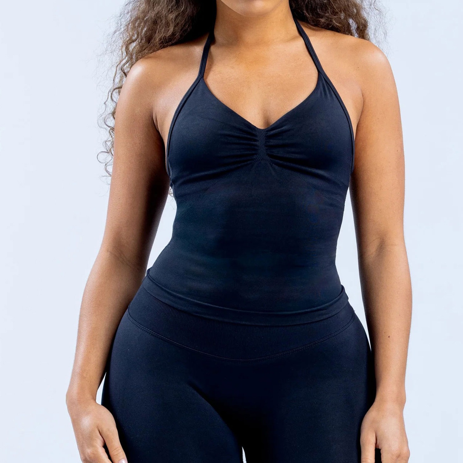 Women's Halter Neck Yoga Tank  - T Shirt Bra Seamless recension och pris