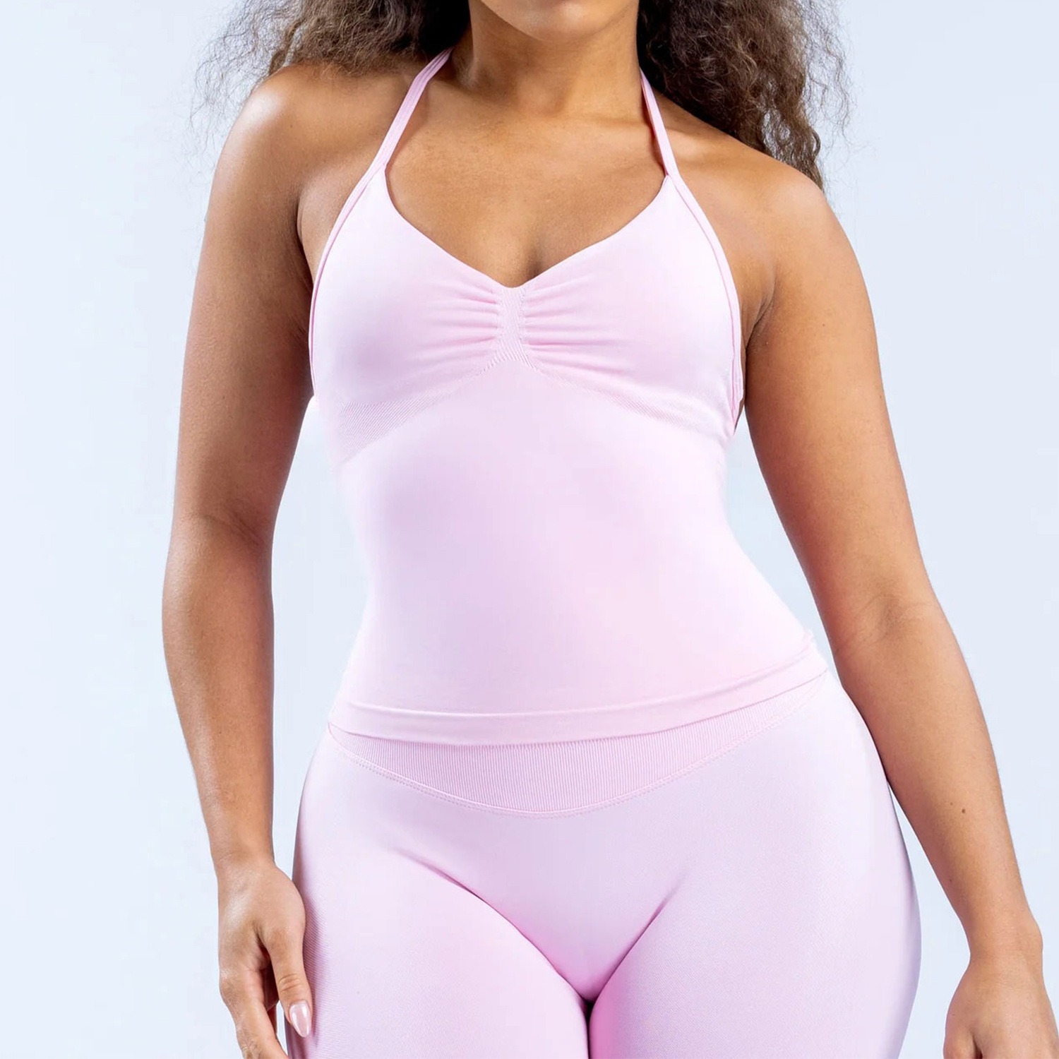 Women's Halter Neck Yoga Tank  - T Shirt Bra Seamless recension och pris