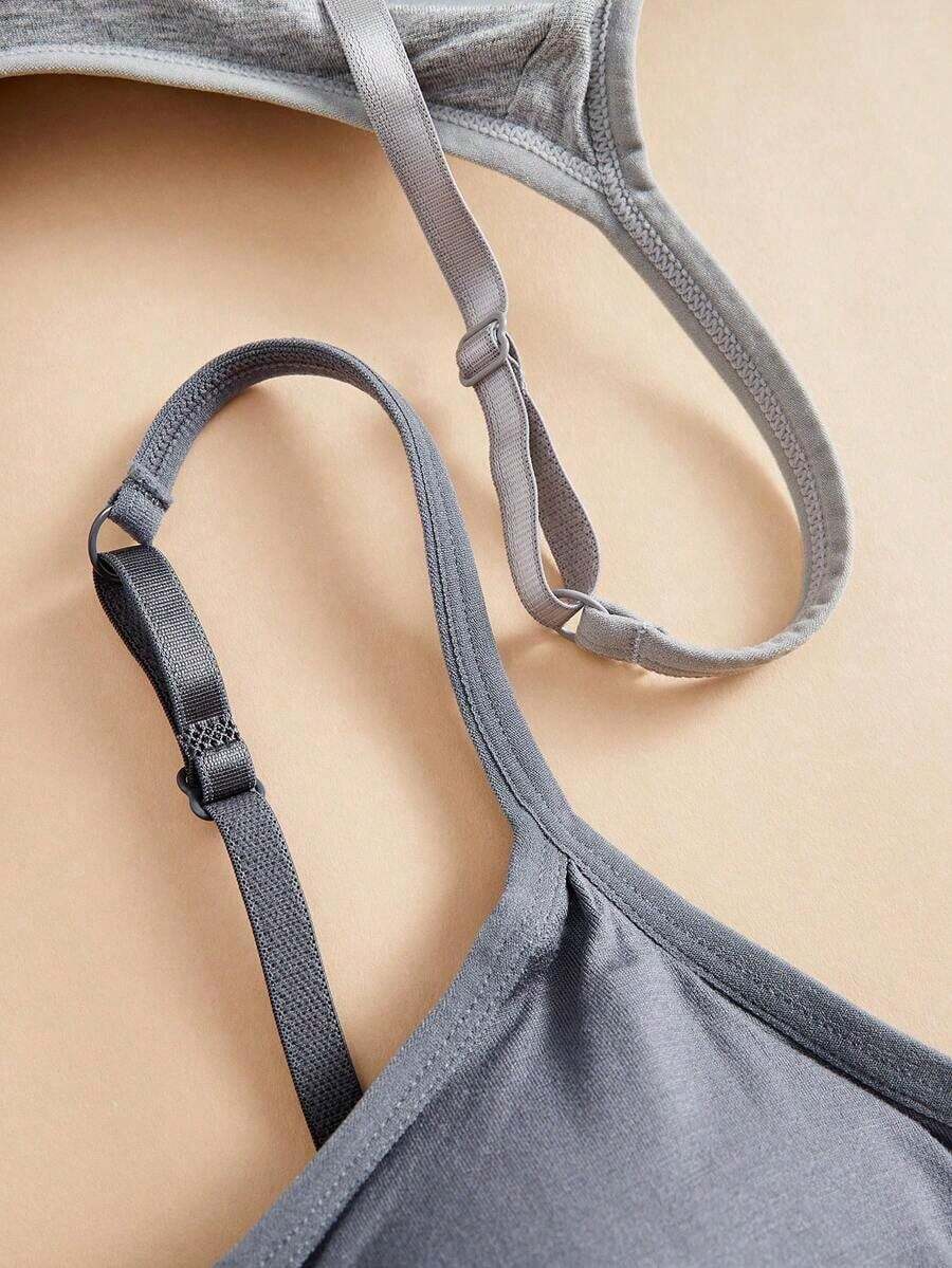 3pcs/Set Women's Solid Color A - Wirefree Bra Comfort recension och pris