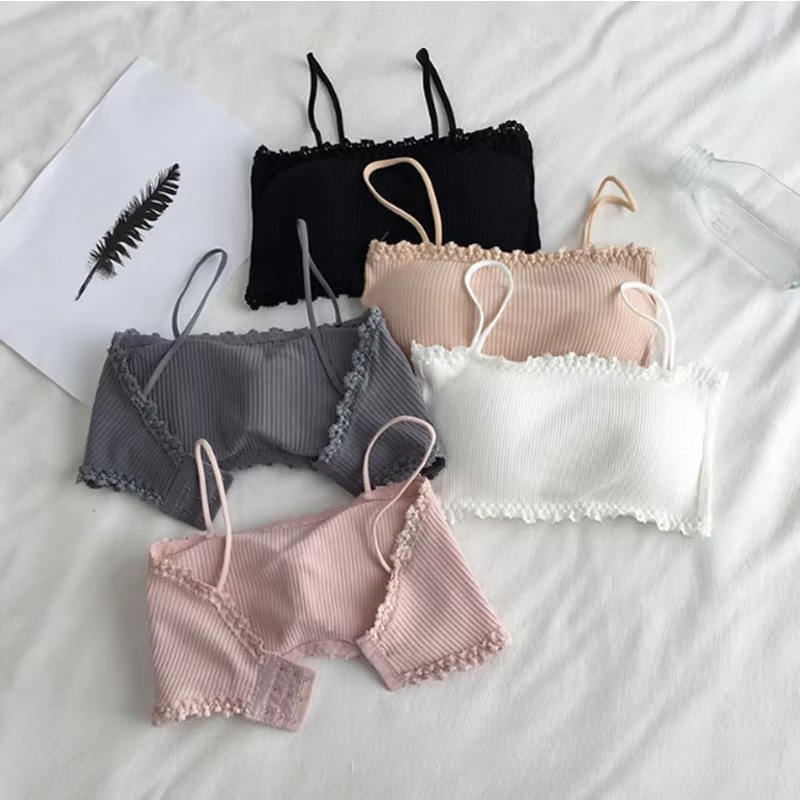 Women's Cotton Bra Female Tube - T Shirt Bra Seamless recension och pris