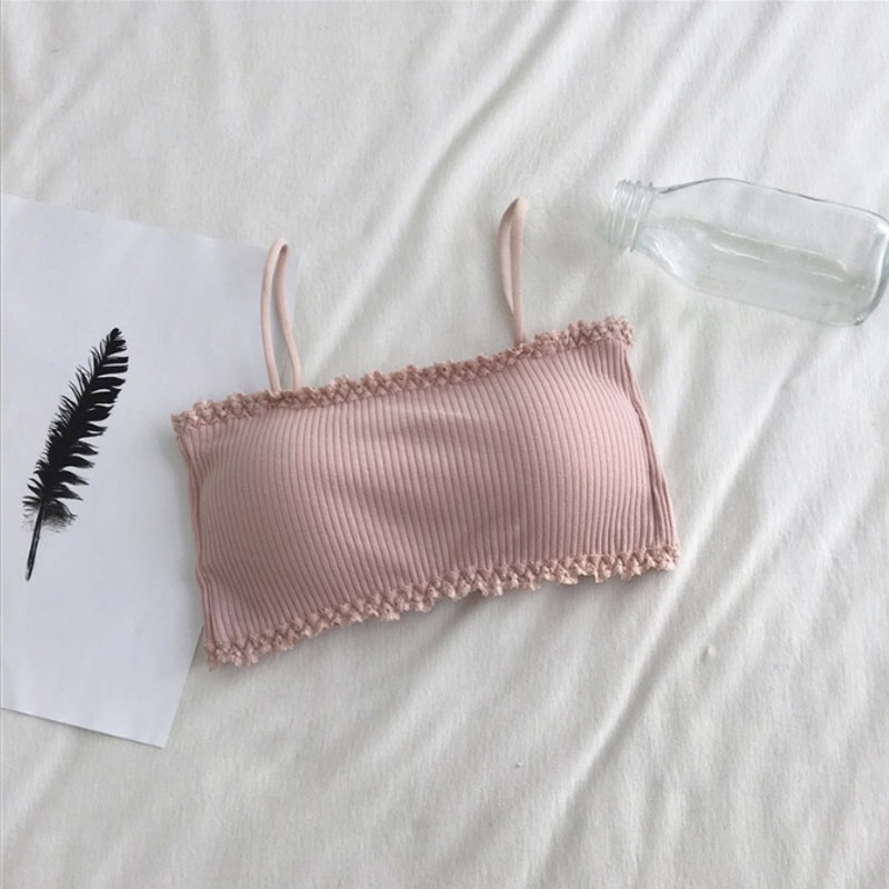 Women's Cotton Bra Female Tube - T Shirt Bra Seamless recension och pris