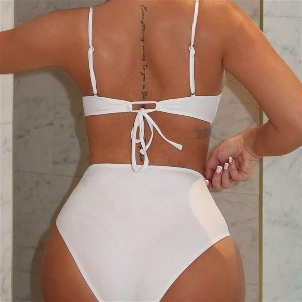 White Sling Bikini Bra Back La - Underwire Bra Padded recension och pris
