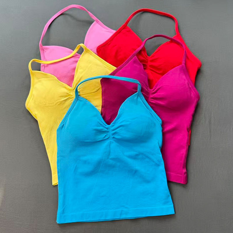 Women Yoga Sports Bra Seamless - T Shirt Bra Seamless recension och pris