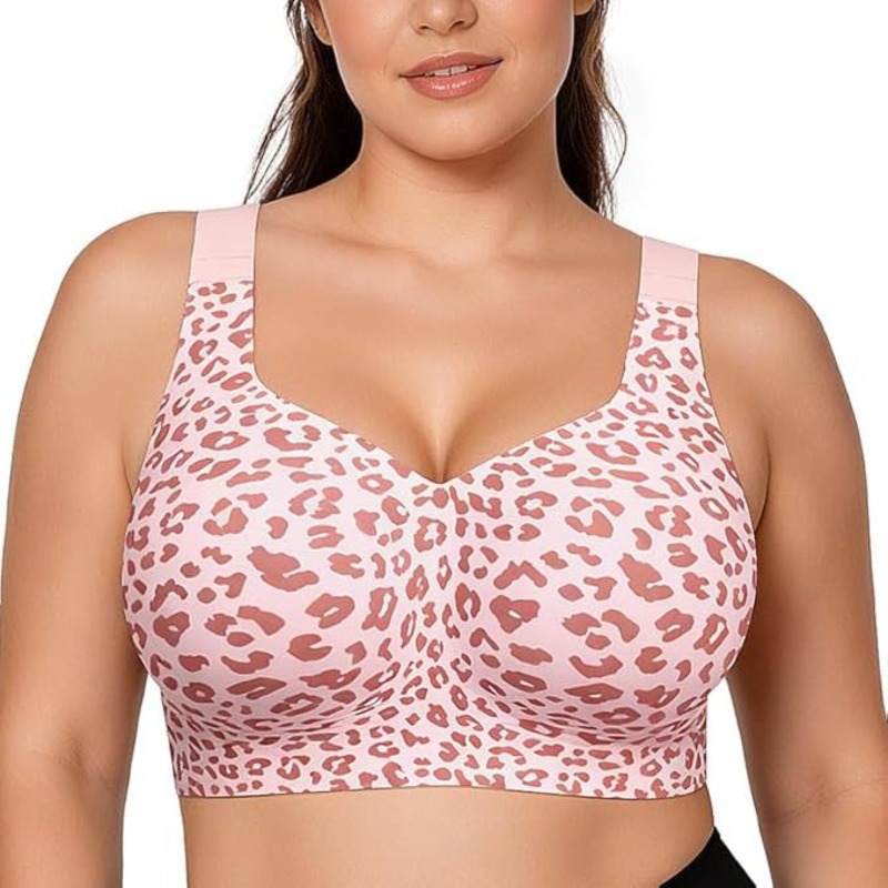 Leopard Jelly Bras No Underwir - Underwire Bra Padded recension och pris