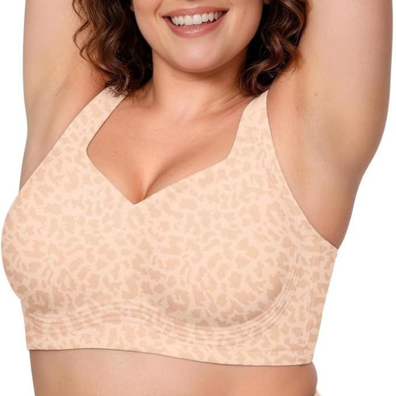 Leopard Jelly Bras No Underwir - Underwire Bra Padded recension och pris