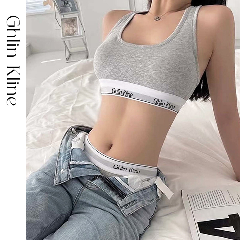 2PCS Ghlin Kline Underwear wit - T Shirt Bra Seamless recension och pris