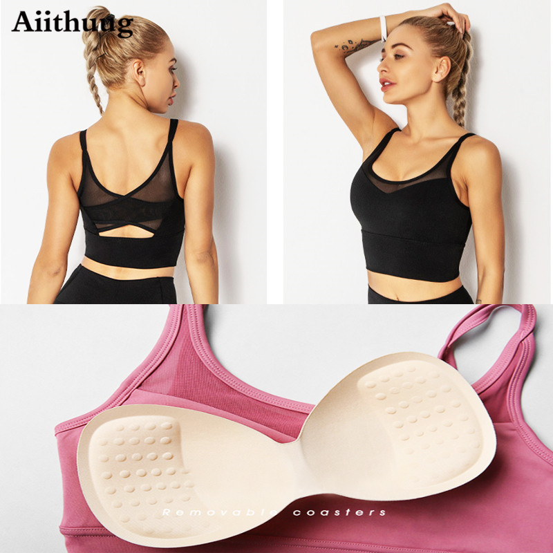 Aiithuug Yoga Bras Fitness Shi - Sports Bra Racerback recension och pris
