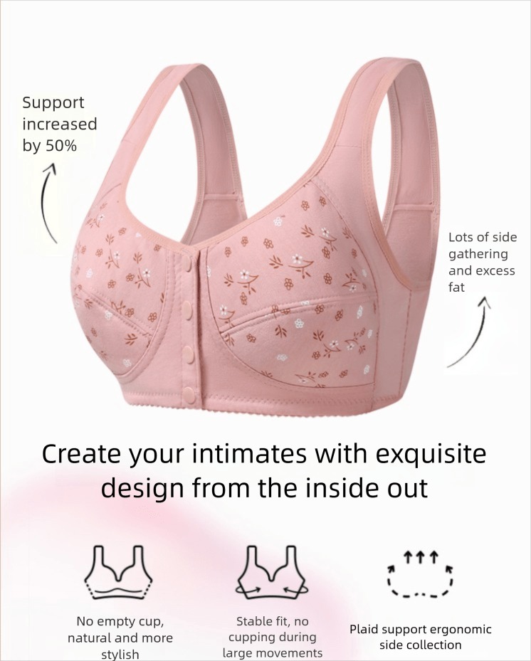 7pcs Elegant Lace Push Up Seam - Underwire Bra Padded recension och pris