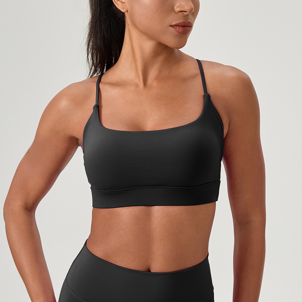 Women's Sexy Yoga Bra Cross St - Sports Bra Racerback recension och pris