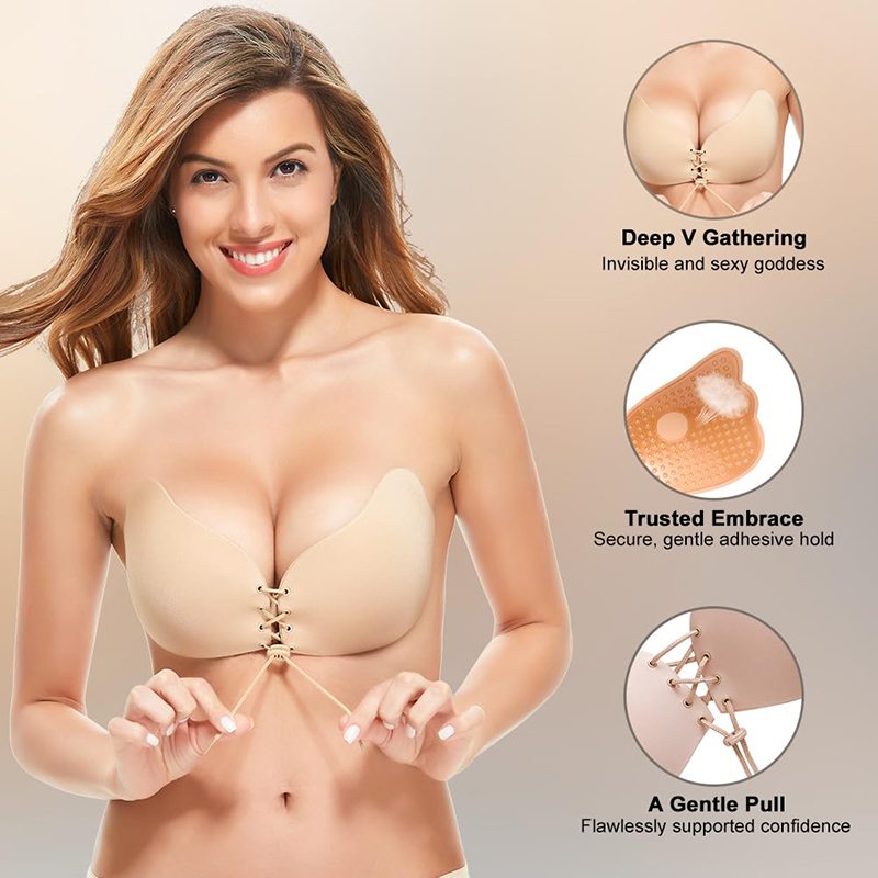 1/2 Pairs Women Summer Backles - Strapless Bra Adhesive recension och pris