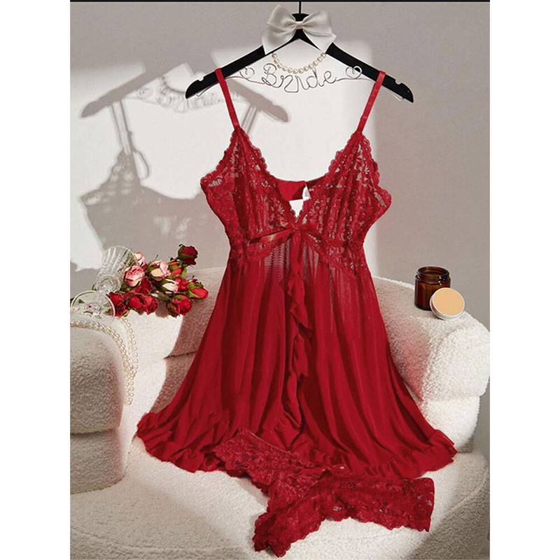 Soft Sheer Nighty Pajamas Hots - Sheer Mesh Bra recension och pris