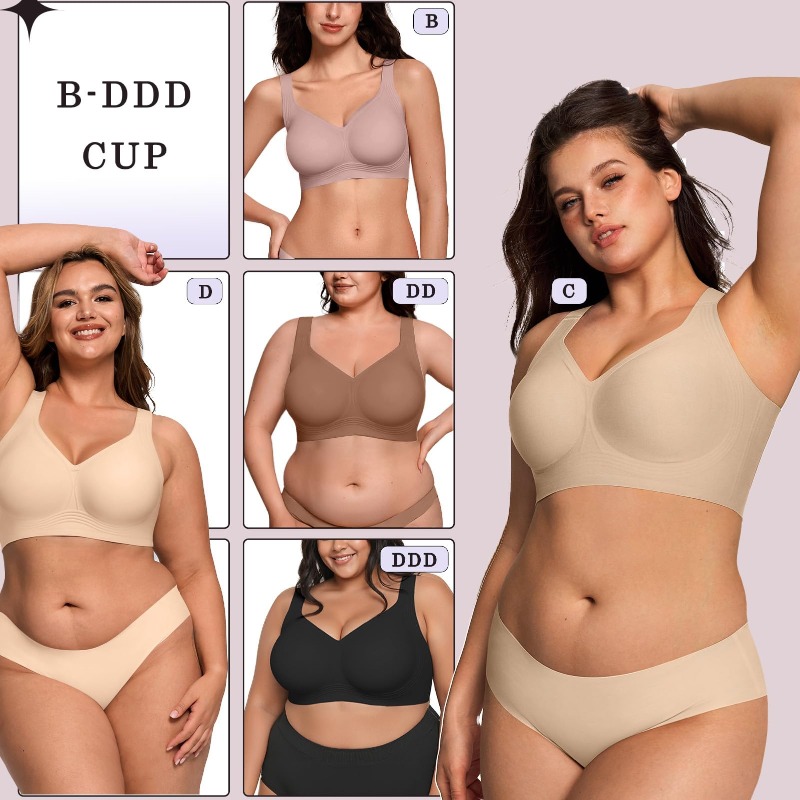 Plus Size Wireless Jelly Bra W - Full Coverage Bra recension och pris