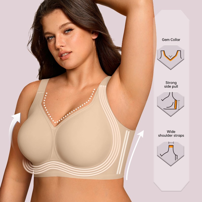 Plus Size Wireless Jelly Bra W - Full Coverage Bra recension och pris