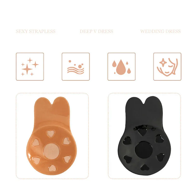 1 Pair Breathable silicone bre - Push Up Bra Silicone recension och pris