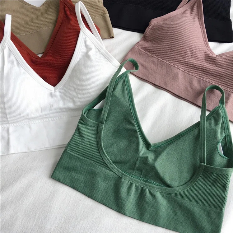 Women Sexy Crop Tops Bra Tube  - T Shirt Bra Seamless recension och pris