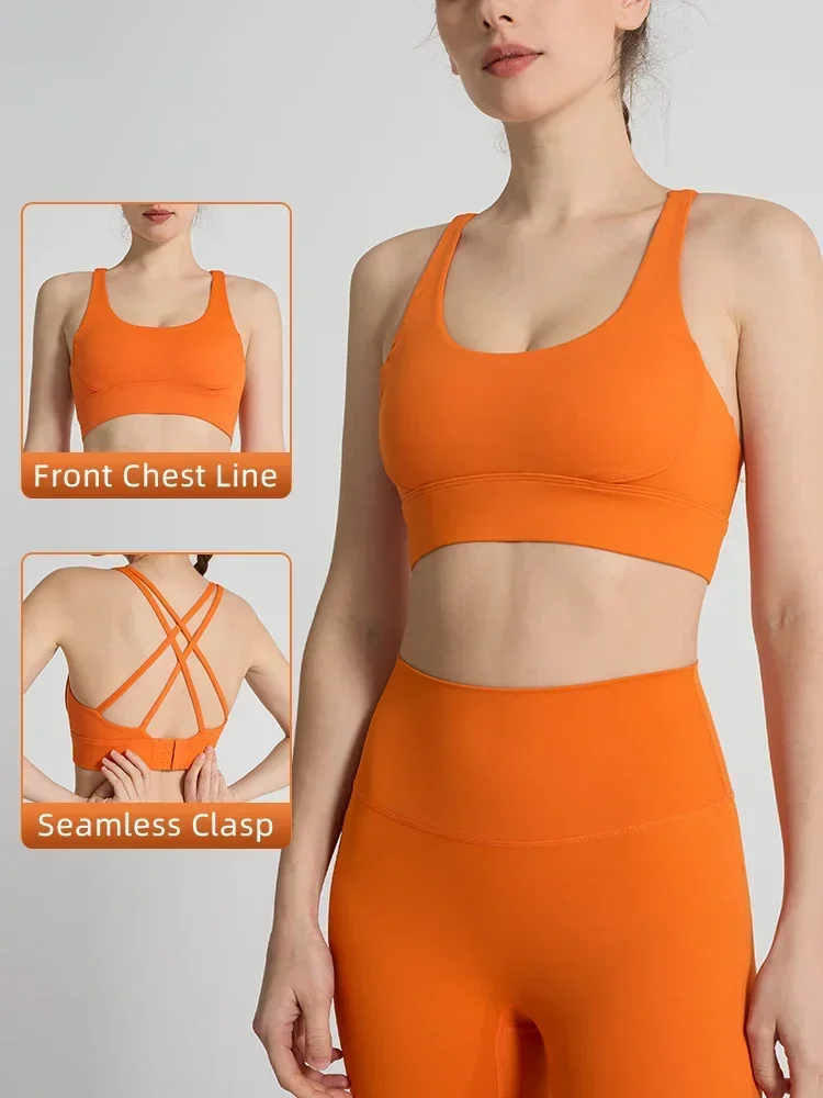 Solid Color Women's Sports Bra - Sports Bra Racerback recension och pris