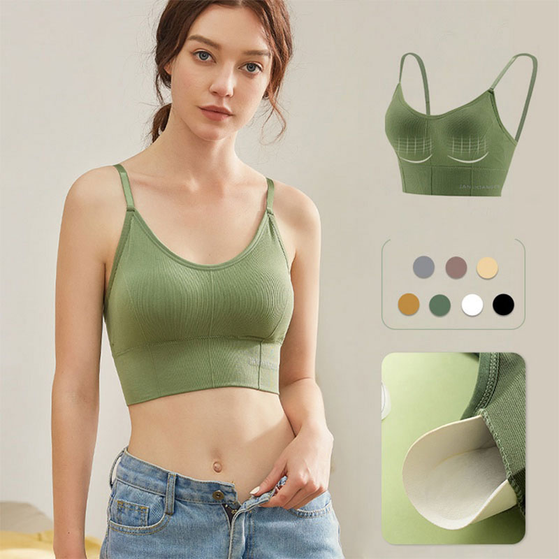 1PCS Adjustable Sports Bra wit - T Shirt Bra Seamless recension och pris