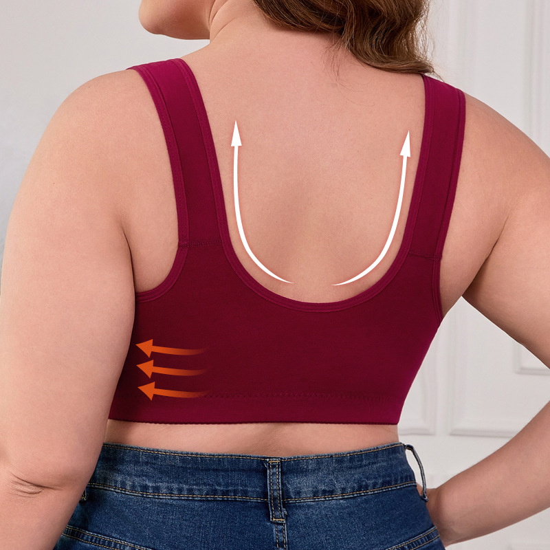 XL-7XL Plus Size Front Buckle  - Full Coverage Bra recension och pris